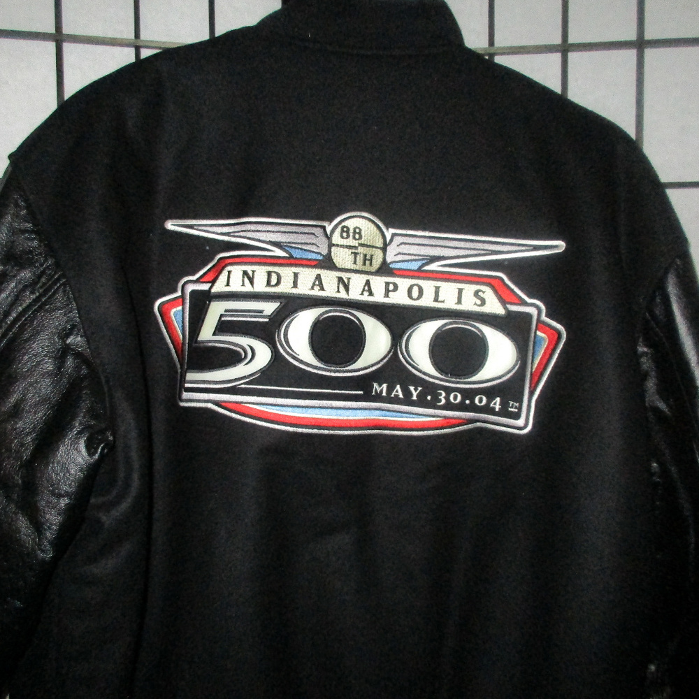2004 INDIANAPOLIS 500 RACE LEATHER JACKET HAMILTON - Picture 4 of 7